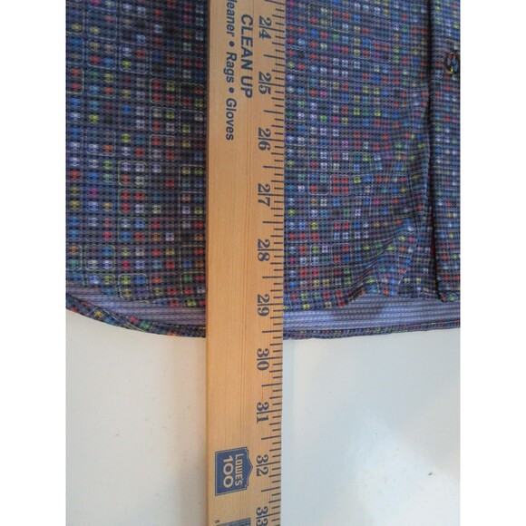 Luchiano Visconti Shirt Mens Large Long Sleeve Button Up Modern Pattern Dress Ca - Picture 10 of 12
